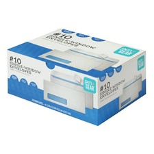 Pen Gear Privacy Window Envelopes, Size 10 4.12" x 9.5" , 24 lb., Solid White