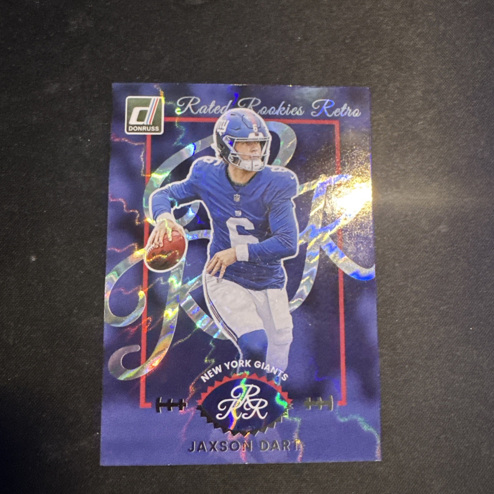 2025 Donruss Jaxson Dart Rated Rookies Retro #1 RC Giants