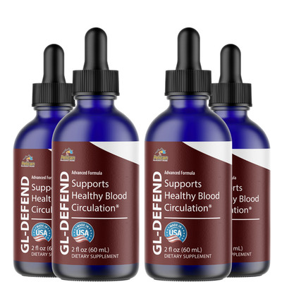 Gl-Defend- Amino Diet Drops- Blood Support- 4 Bottles- 240ml (2fl oz)