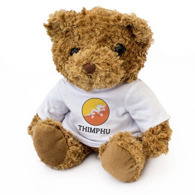 Thimphu (Bhutan Flagge Roundel) - Teddybär - Lustiges Souvenir Geschenk
