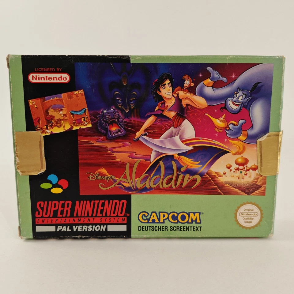 SNES Super Nintendo Disney’s Aladdin OVP PAL - Bild 2 von 4