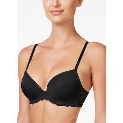 Brand New Calvin Klein Women's Size 30C Black Lifting Demi Bra