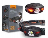 Led Stirnlampe Akku 330Lm Kopflampe Rotlicht Bewegungssensor Videx H015