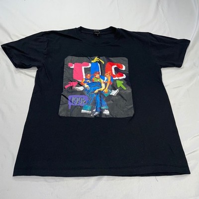 Goodlife Tees Co TLC 1992 Graphic T-Shirt Mens Medium Black 90s R&B Music Tee