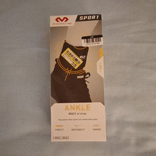 McDavid Ankle Brace with Straps, Black, Size S MD5112-BK-S 
