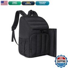 BAGSMART Diaper Bag Backpack with Changing Pad Insulated Bottle Holders