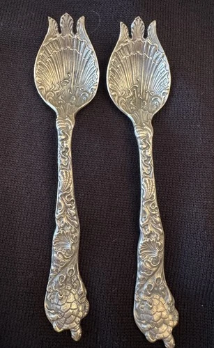 Lot Of Gorham Sterling Silver Terrapin Ice Cream Fork Hizen Unused