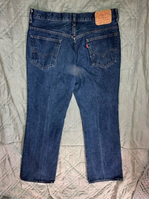 VTG Rare 70s Levis 517 xx Denim Jeans 36x31 Talon Zip 517