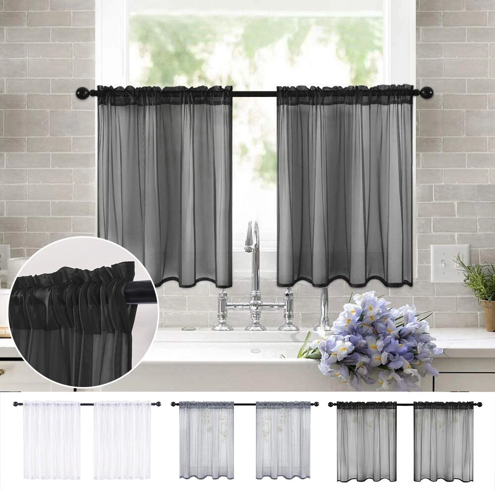 Kitchen voile panel deals