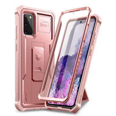 Dexnor Full Body Shockproof Case for Samsung Galaxy S20 Plus Built-in Kickstand
