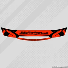 JakeDesigns HELMET VISOR STICKERS/STRIPS - Fluorescent Red