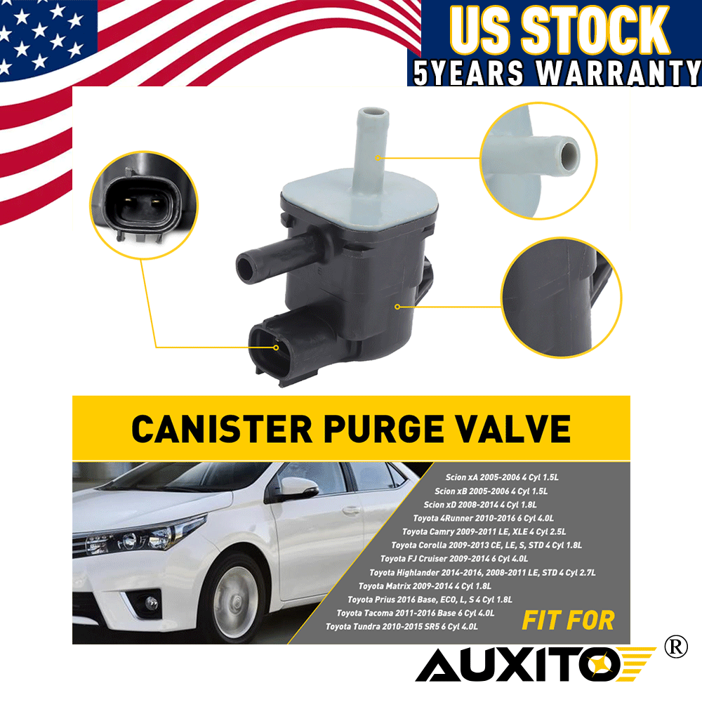 AIKEPT Vapor Canister Purge Valve - Compatible With Toyota 4Runner, Camry, Corolla, Tacoma & More - View #5