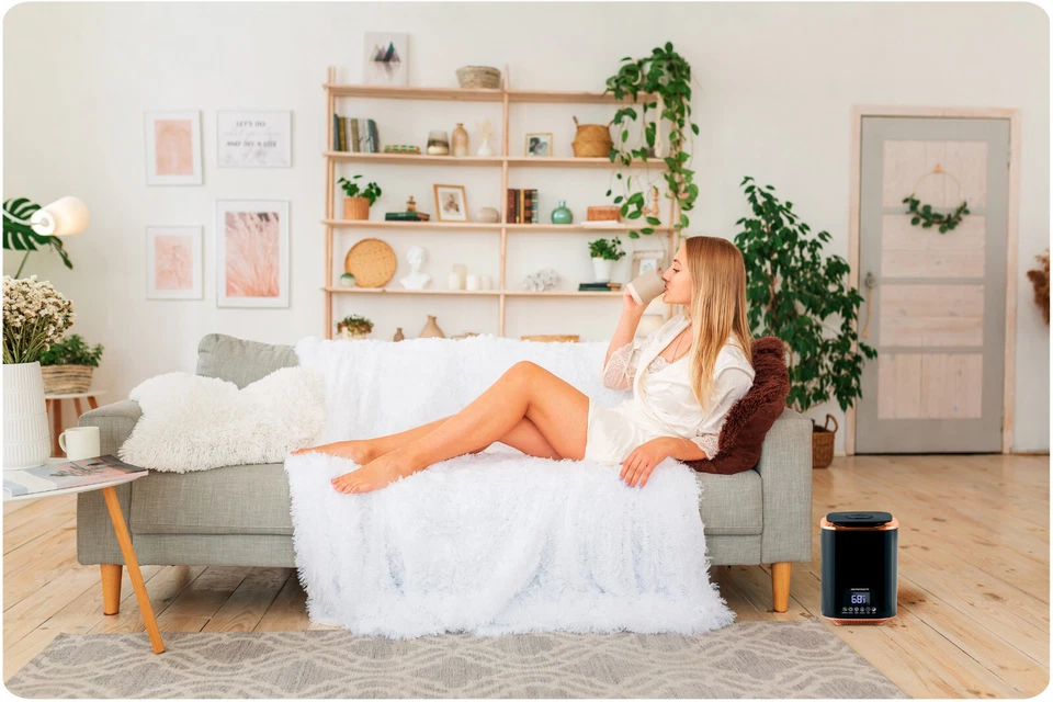 Luftbefeuchter Ultraschall Timer Aromazerstäuber Raumbefeuchter Hygrometer - Bild 2 von 4