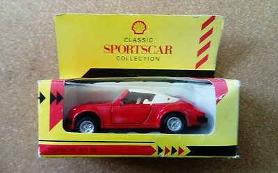 Voiture Miniature Porsche 911 SC Rouge - Collection Shell Classique - Échelle 1:36