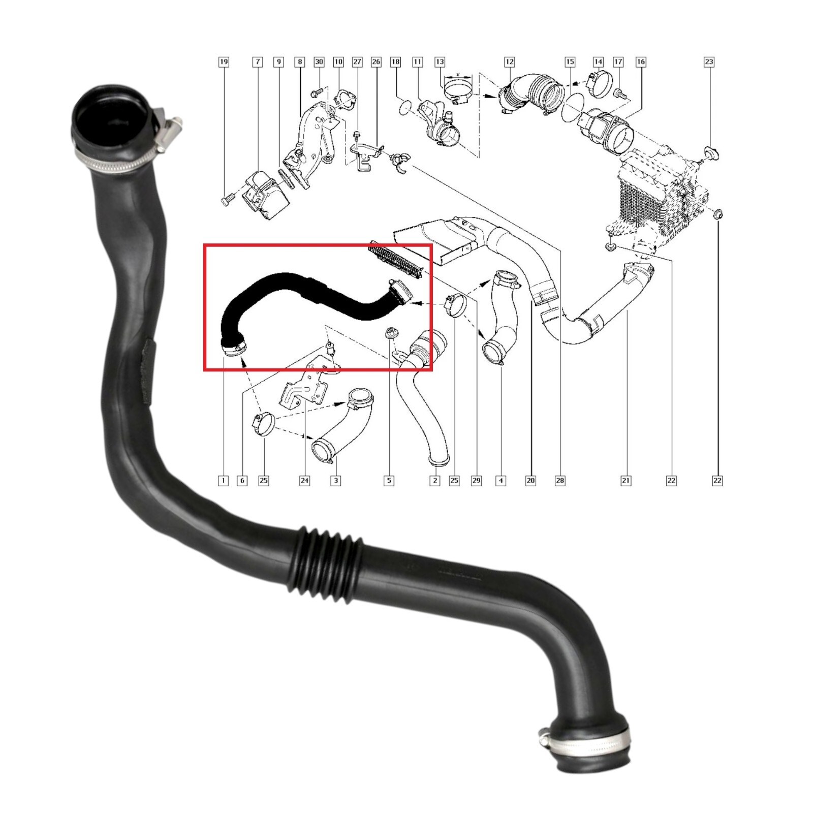 Turbo pour Renault Grand Scénic II 1.9 dCi 120ch de type 8200451005