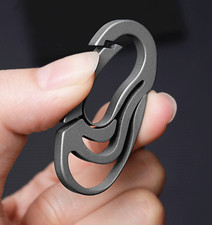 EDC Titanium Creative Waist Hanging Keychain Carabiner Portable Outdoor Buckle