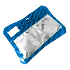 SMALL 9" x 4.5" BLUE RESEALABLE PLASTIC DISPLAY BAGS FOR GAMING CABLES & MORE