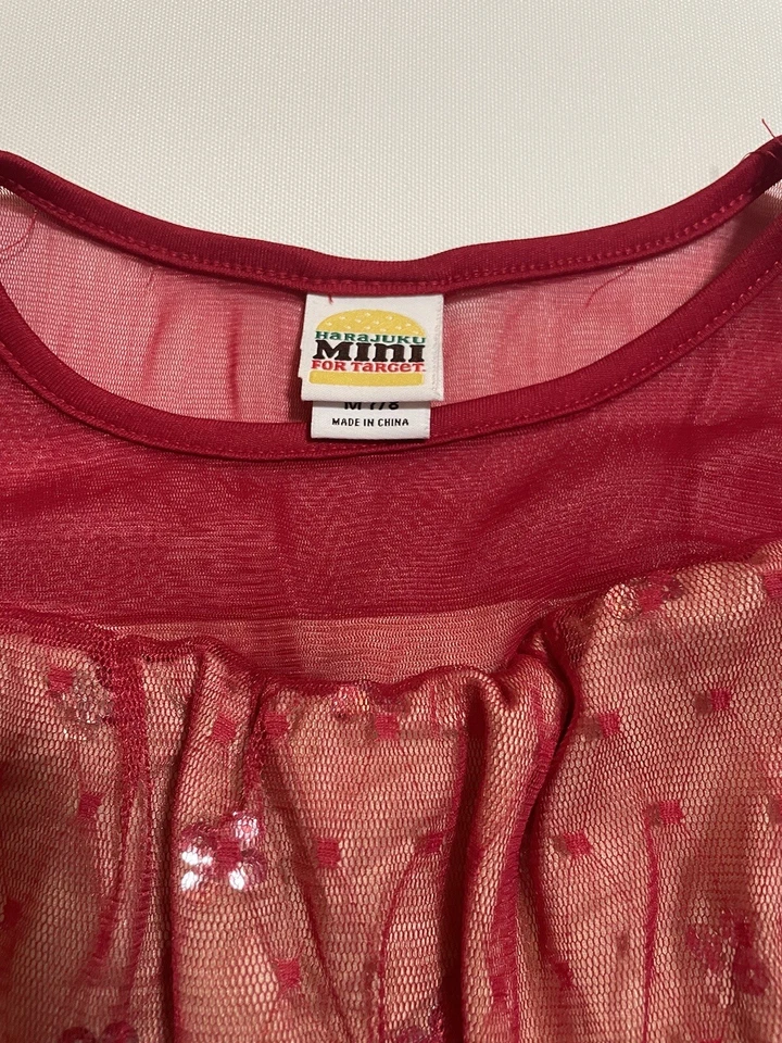 Harajuku Mini 7/8 Precioso Vestido Rojo Lentejuelas Niñas! Vestido de Navidad perfecto 🌲 Foto 3 de 4