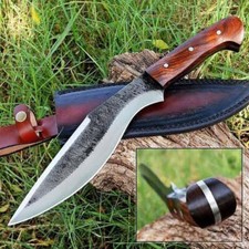 BEAUTIFUL CUSTOM HANDMADE 15 INCHES LONG IN HIGH CARBON STEEL HUNTING KNIFE