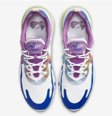 2020 Nike Air Max 270 React Easter White Purple Nebula SZ  display picture 2