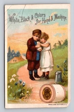 J P Coats Children Hold Cat  P22