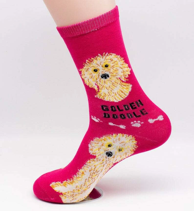 Goldendoodle Companion Dog Golden Doodle Rescue 2 pares de calcetines Foozys para mujer Foto 4 de 4