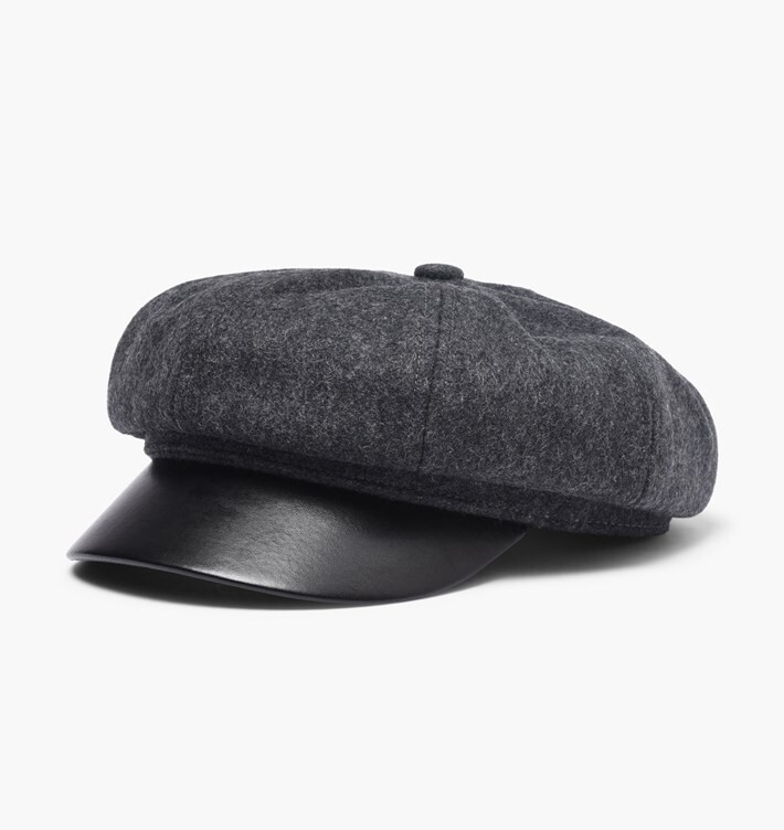 新品タグ付き　Brixton  KAYLA CAP  Sサイズ　56CM Kayla Leather Suede Fiddler Cap – Village Hat Shop
