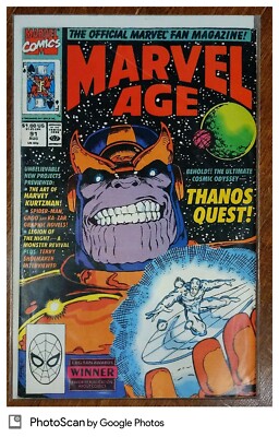 Marvel Age 91 1990 Thanos Quest Silver Surfer Ron Lim Cover | eBay