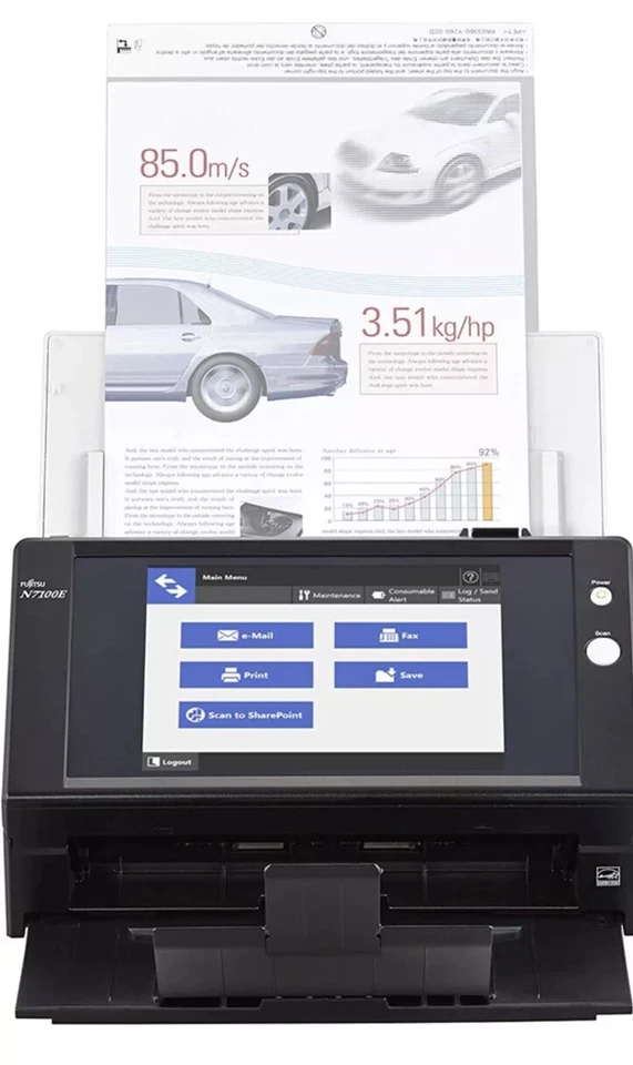 RE_NEWED Ricoh Fujitsu N7100e Network Scanner PA03706-b505 - Image 2 of 4