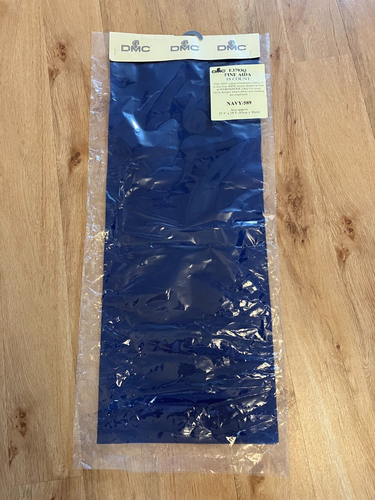DMC Zweigart Counted Cross Stitch Fabric - Navy Blue - 18 Ct - 25.5'' x 19.5''
