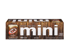 A&W Rootbeer Mini Cans 10 Pack Mini Can, 7.5 oz