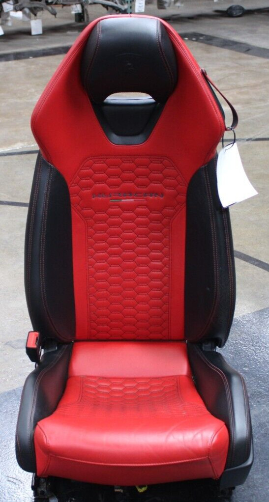 Lamborghini Huracan, LH, Left, Front Seat, Black/Red, Worn Leather, Used