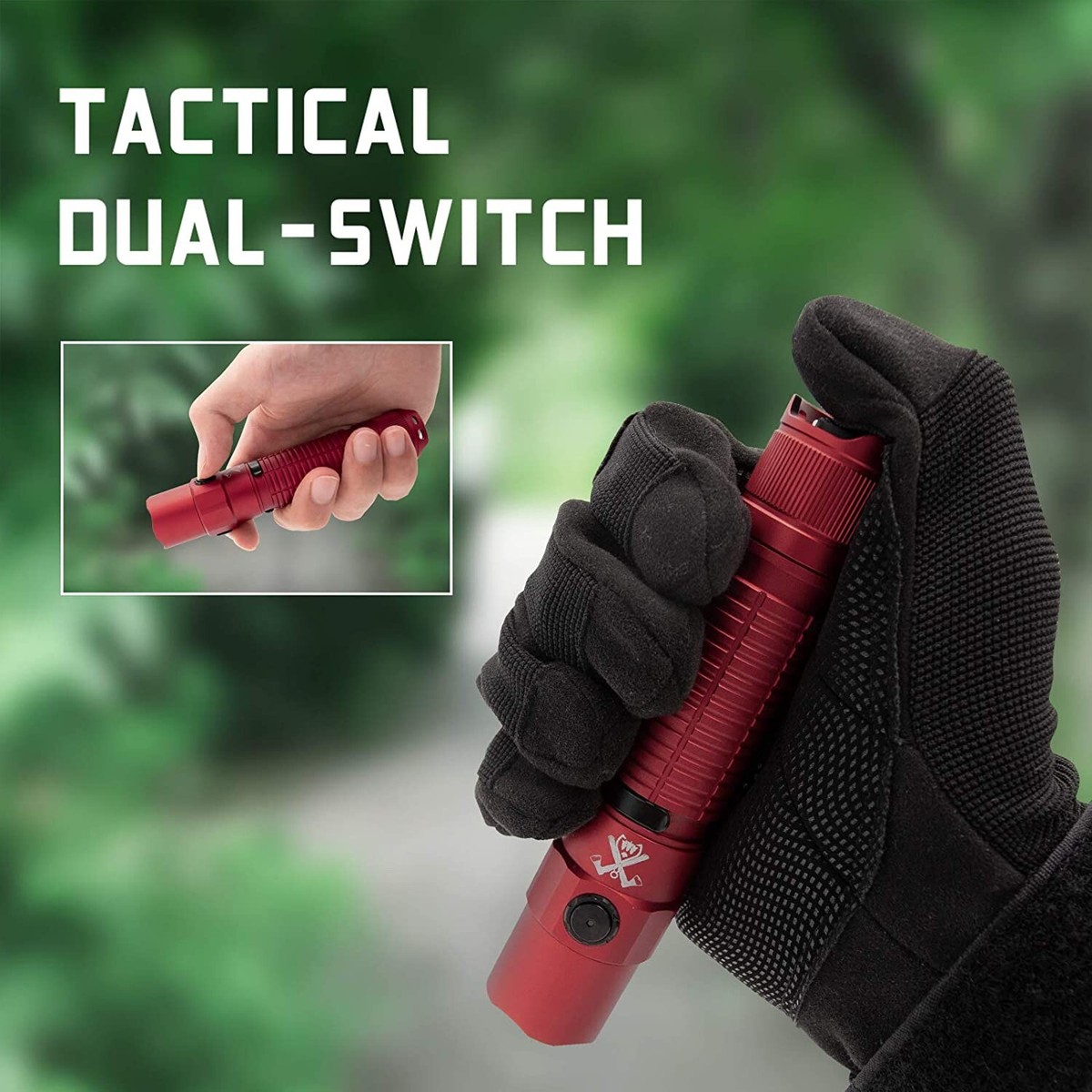 ThruNite TT20 Tactical Flashlight, 2526 Lumens, USB C, red, CW | eBay
