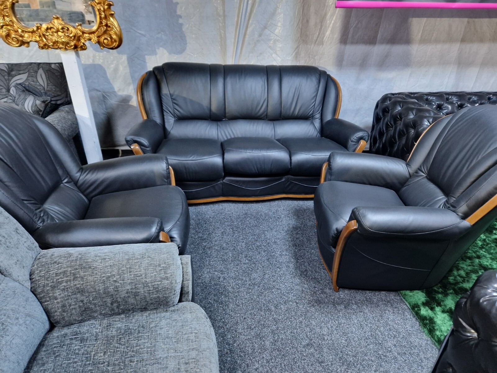 italian leather sofas please read description eBay