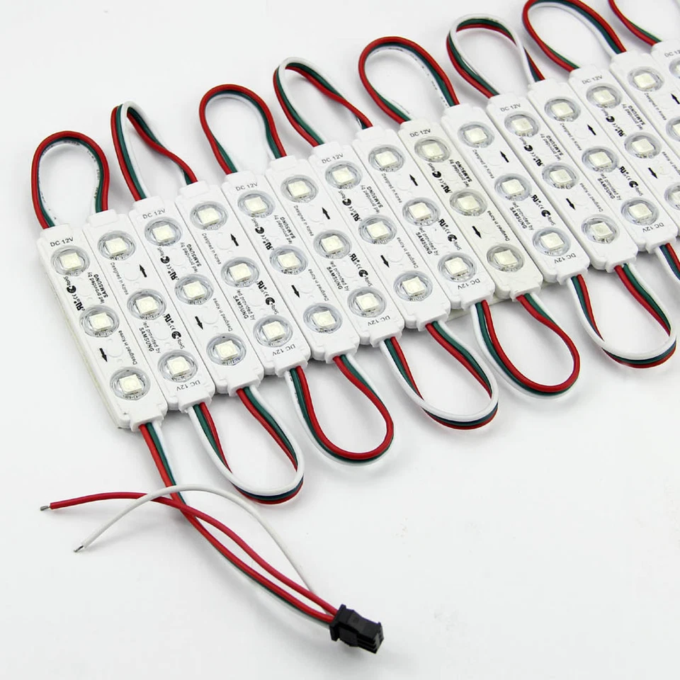 WS2811 IC 3LED 5050 RGB LED String Light Module Pixel Addressable Waterproof 12V - Image 3 of 4