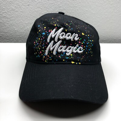 Moon Magic Matchiit Baseball Cap Black Unisex OSFM Strapback Paint Splash