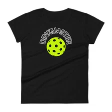Pickleball T-shirt DinkMaster Women's Classic Cotton Multiple Colors S-2XL