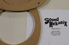 MDF Speaker / Spacer Rings, 6x9" to 6.5" LARGE Adapters 1/4" Thick One Pair