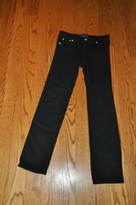 Girl's TRACTOR Regular Fit 95 Cotton/5 Elastic Black Jeans Sizes 8 CUTE LOGO 
