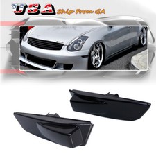 Smoked Lens Front Bumper Side Marker Light Housings For 03-07 Infiniti G35 Coupe Smoked Lens Front Bumper Side Marker Light Housings For 03-07 Infiniti G35 Coupe