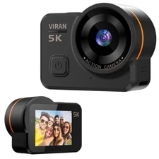 Viran 5K Action Camera Anti-Shake Technology IP68 Waterproof 8X Digital Zoom