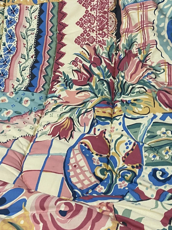 Collier Campbell DANZA GITANA Edredón DOBLE Manta Floral Difícil de Encontrar De Colección Wamsutta Foto 4 de 4