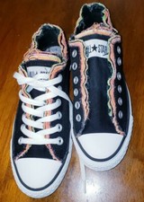 CONVERSE ALL STAR CT BLACK/MULTICOLOR 105709F UNISEX SHOES MEN'S 5 WOMEN'S 7