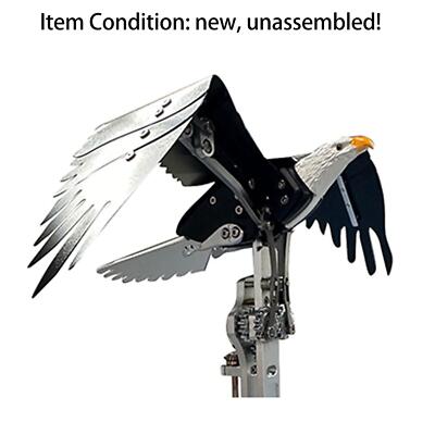 Mechanical Decorative Eagle Electric Model Metal Animal Ornaments Unassembled
