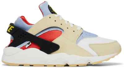 Nike Air Huarache ''Yin Yang'' Yellow Sail Blue Black DV2117-700 Men's Size 7.5