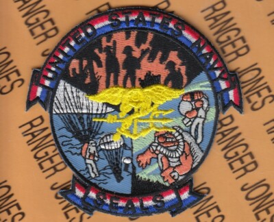 USN Navy SEAL Special Warfare TRIDENT 3.5'' pocket patch c/e