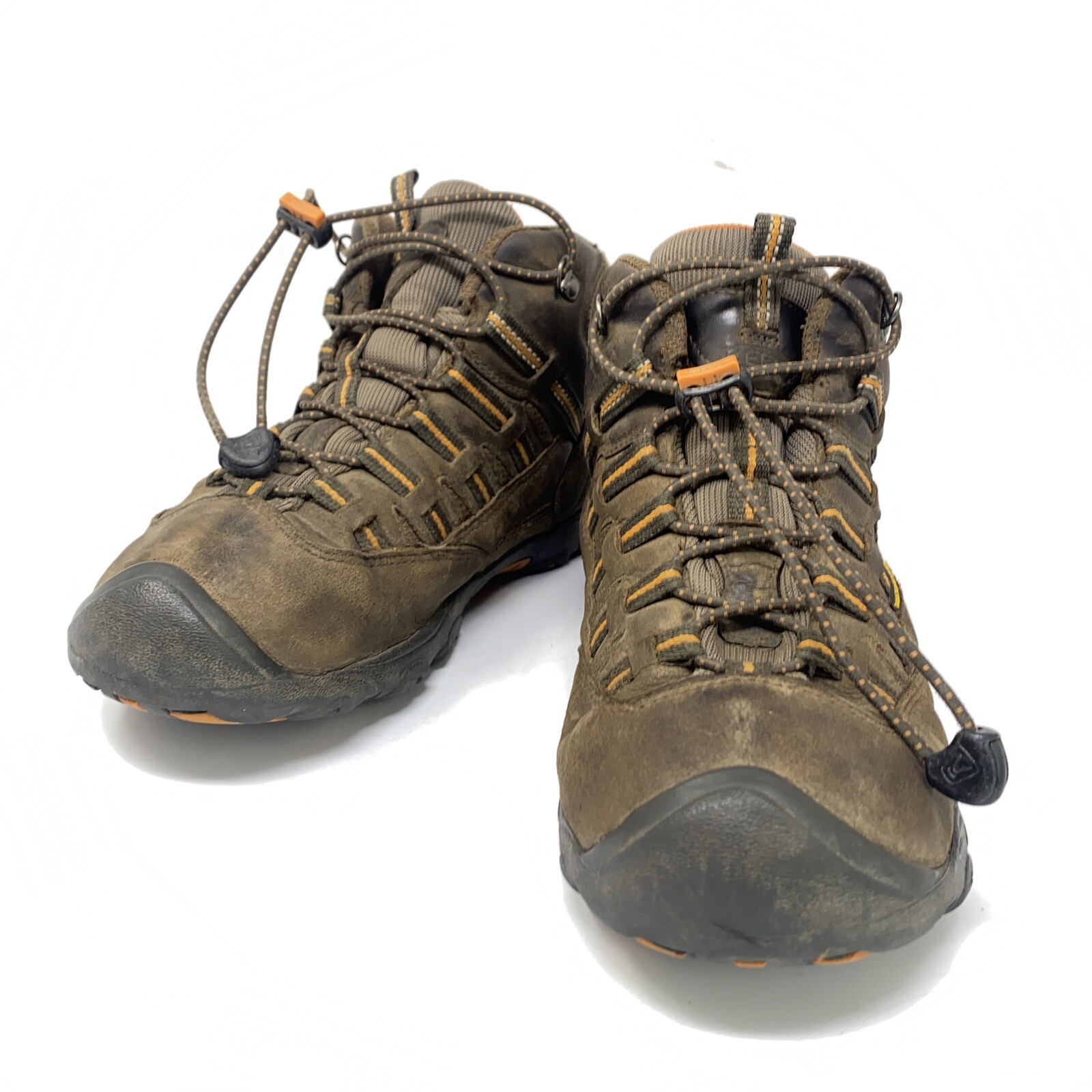 Scarpe da trekking Keen Targhee Mid WP giovani ragazzi marroni sneakers elastiche taglia 6 anni