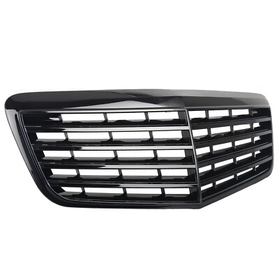 Grill passend für Mercedes E-Klasse W211 S211 ab Facelift 2006 ganz schwarz