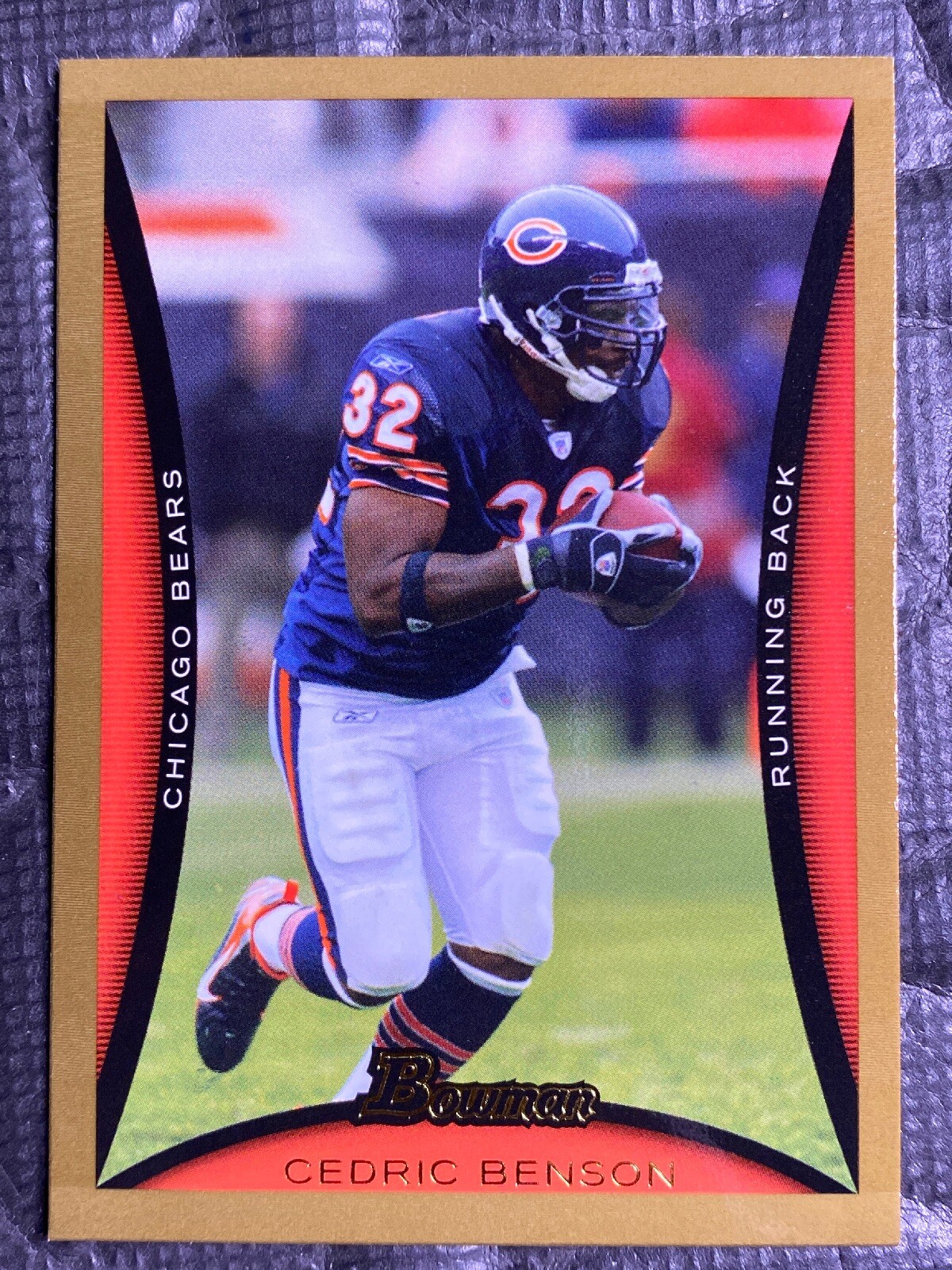 2008 Bowman Football Gold #40 Cedric Benson Chicago Bears NFL Card Ungraded