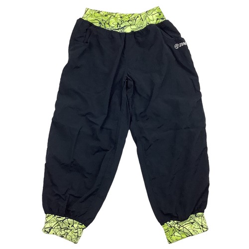 Zumba Cargo Capris Parachute Crop Pants Spicy Lime Black Women's S